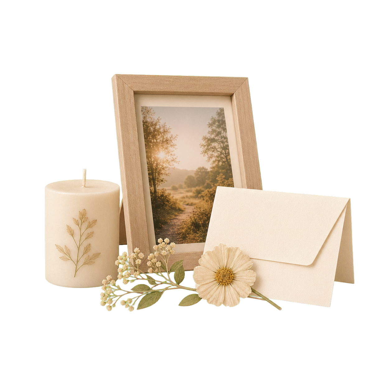 A quiet memorial legacy book with family photographs